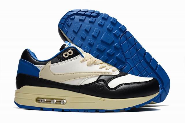 Nike Air Max 1 White Black Blue Men's And Women's Size 36-45 Shoes-24 - Click Image to Close